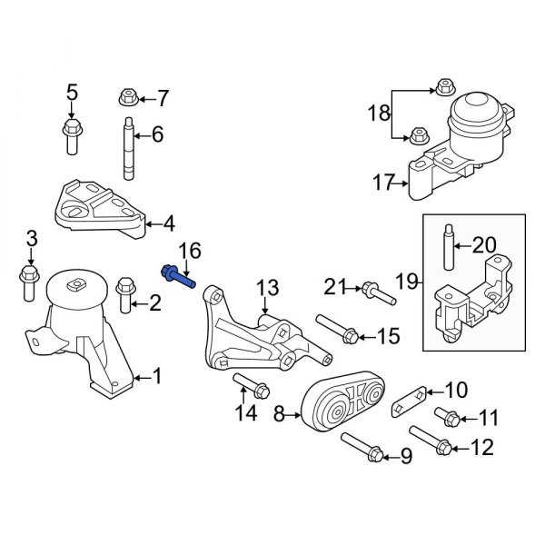 Engine Mount Bolt