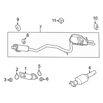 Ford OE - Exhaust System - Exhaust Components (FULL HYBRID EV-GAS (FHEV))