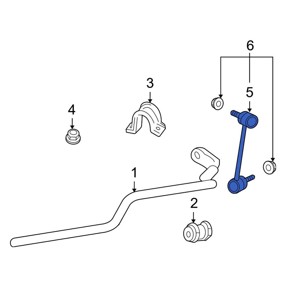 Ford OE AE5Z5K483A - Front Suspension Stabilizer Bar Link