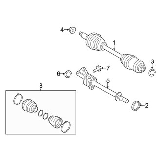 Ford OE - Front Suspension - Drive Axles (FULL HYBRID EV-GAS (FHEV))