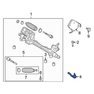 Ford OE - Inner Steering Tie Rod End
