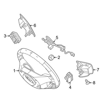 Ford OE - Steering Wheel & Trim (FULL HYBRID EV-GAS (FHEV))
