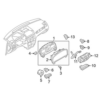 Ford OE - Instrument Panel - Cluster & Switches (FULL HYBRID EV-GAS (FHEV))