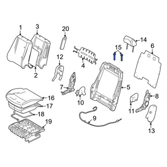 Ford OE - Front Right Headrest Guide