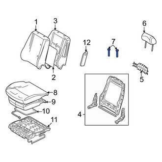 Ford OE - Front Left Headrest Guide
