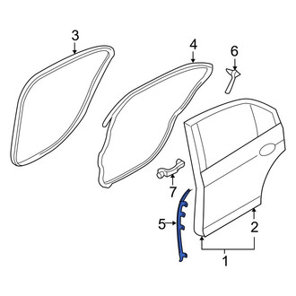 Ford OE - Front Left Door Seal