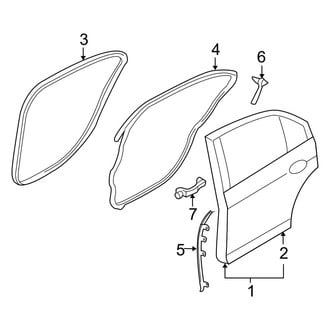 Ford OE - Rear Door - Door & Components (FULL HYBRID EV-GAS (FHEV))
