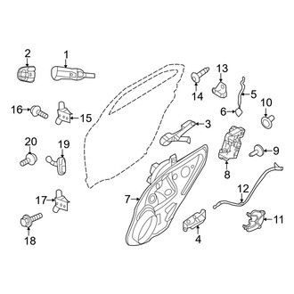 Ford OE - Rear Door - Lock & Hardware (FULL HYBRID EV-GAS (FHEV))