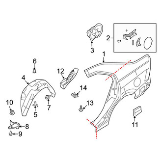 Ford OE - Quarter Panel & Components (FULL HYBRID EV-GAS (FHEV))