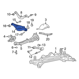 Ford OE - Rear Right Lower Suspension Control Arm