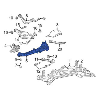 Ford OE - Rear Left Suspension Trailing Arm
