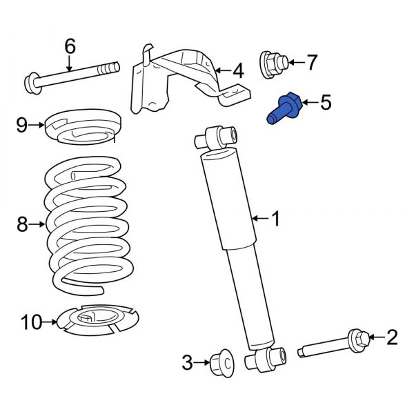 Suspension Shock Absorber Mounting Bolt