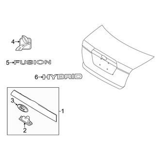 Ford OE - Trunk Lid - Exterior Trim (FULL HYBRID EV-GAS (FHEV))