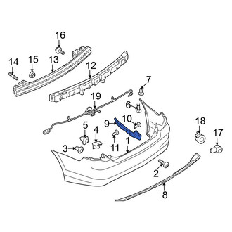 Ford OE - Rear Left Bumper Cover Reinforcement