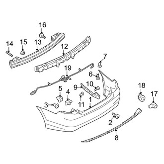 Ford OE - Rear Bumper - Bumper & Components (Hybrid)