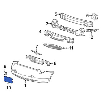 Ford OE - Front License Plate Bracket