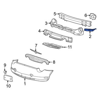 Ford OE - Front Right Bumper Cover Support Rail