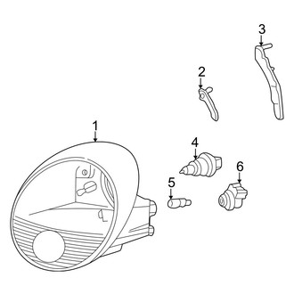 Ford OE - Front Lamps - Headlamp Components