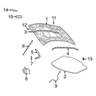 Ford OE - Lower Hood Stop Buffer