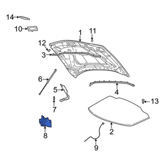 Ford OE - Front Hood Latch