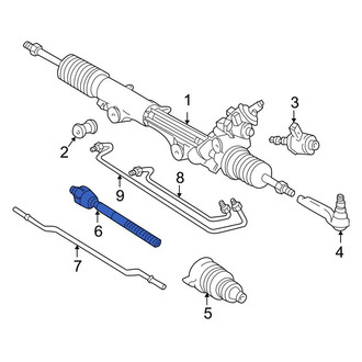 Ford OE - Right Outer Steering Tie Rod End