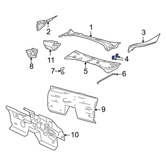 Ford OE - Cowl Cover Clip