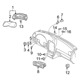 Ford OE - Instrument Panel - Cluster & Switches
