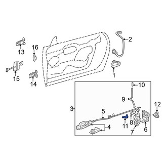 Ford OE - Front Door Lock Switch