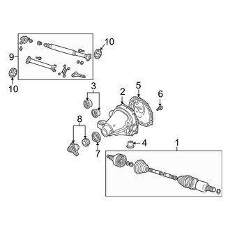 Ford OE - Rear Suspension - Axle Components (Base / 50th Anniversary Edition)