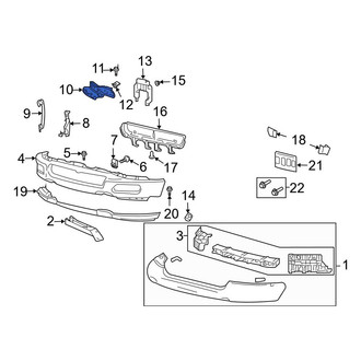 Ford OE - Front Left Bumper Face Bar Bracket