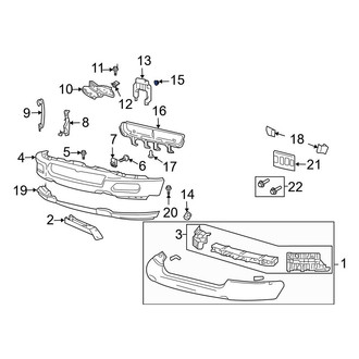 Ford OE - Bumper Impact Bar Nut
