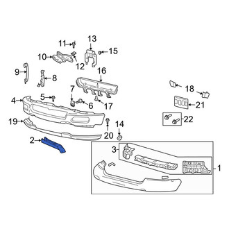 Ford OE - Front Right Bumper Cover Bracket
