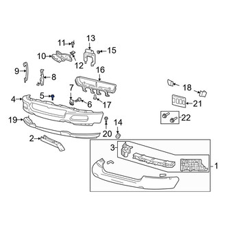 Ford OE - Bumper Cover Spacer Panel Bolt
