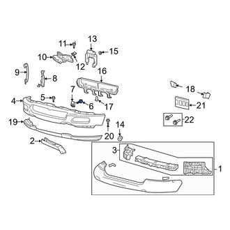 Ford OE - Bumper Cover Spacer Panel Bolt