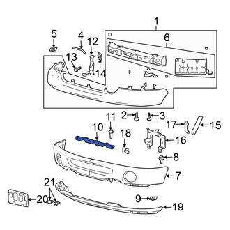 Ford OE - Front Bumper Cover Support Rail