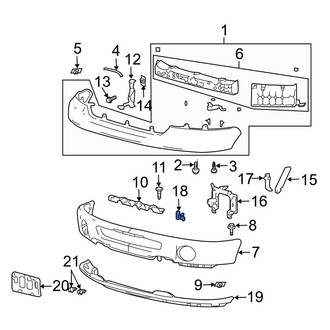 Ford OE - Bumper Face Bar Nut