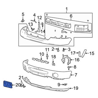 Ford OE - Front License Plate Bracket
