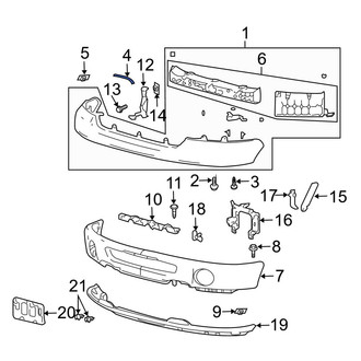 Ford OE - Front Left Bumper Cover Bracket