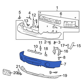 Ford OE - Front Bumper Face Bar