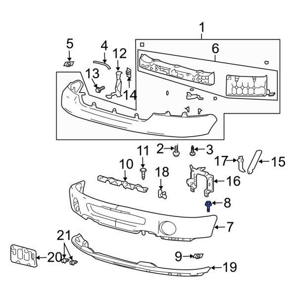 Bumper Cover Bolt