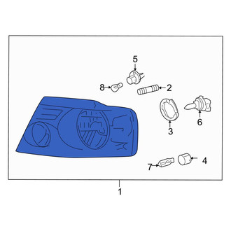 Ford OE - Front Right Headlight Assembly