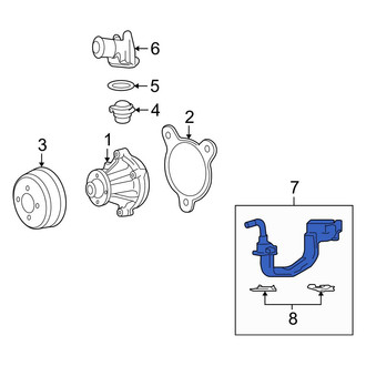 Ford OE - Lower Engine Coolant Thermostat Housing