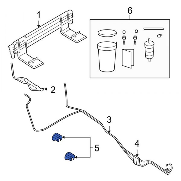 Transmission Oil Cooler Line Clamp