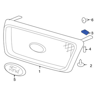 Ford OE - Radiator Support Access Cover Nut