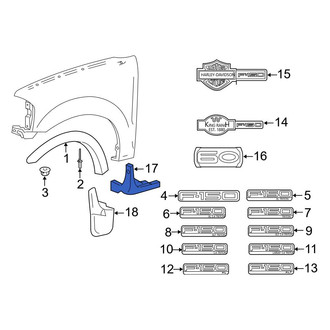 Ford OE - Front Right Stone Deflector