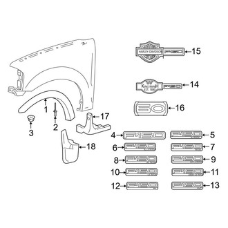 Ford OE - Fender - Exterior Trim