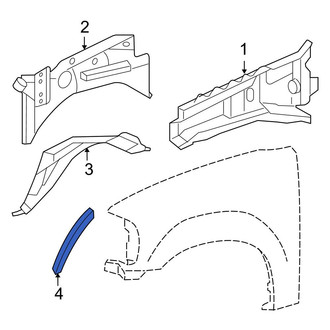 Ford OE - Front Wheel Housing Side Panel Seal