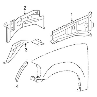 Ford OE - Fender - Inner Components