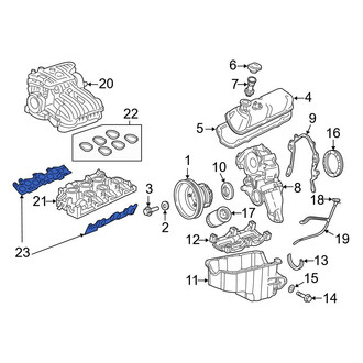 Ford OE - Left Lower Engine Intake Manifold Gasket