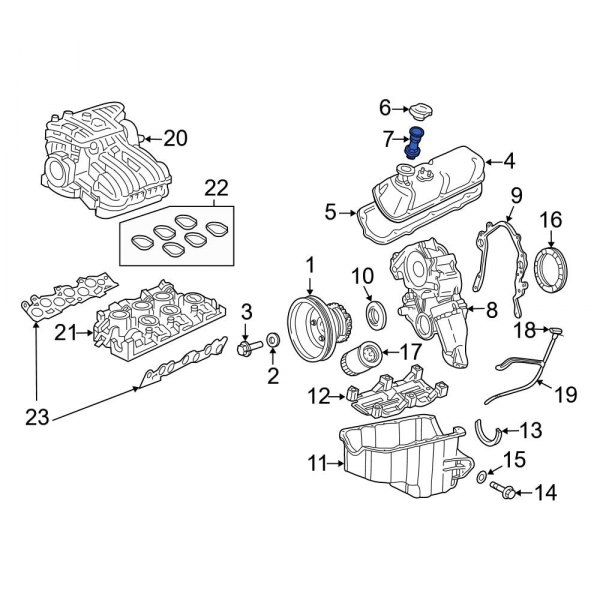 Ford OE 5L3Z6778AA Engine Oil Filler Tube
